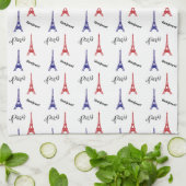 Torchon de cuisine Tour Eiffel Paris Bonjour (Plié)