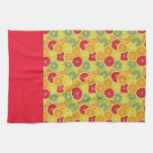 Torchon de cuisine - Tranches de fruits citrins - (Horizontal)