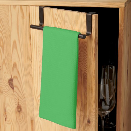 Torchon de cuisine vert citron (Pliage en tiers)