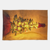 Torchon de cuisine vintage arbre de Noël (Horizontal)