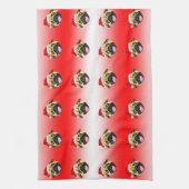 Torchon de Noël Pug (Vertical)