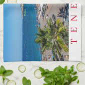 Torchon de thé de la plage de Tenerife (Plié)