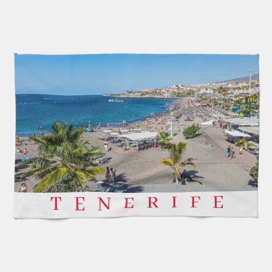 Torchon de thé de la plage de Tenerife (Horizontal)