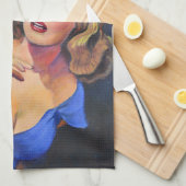 Torchon de thé rétro Horror avec buzzard (Quart Plié)