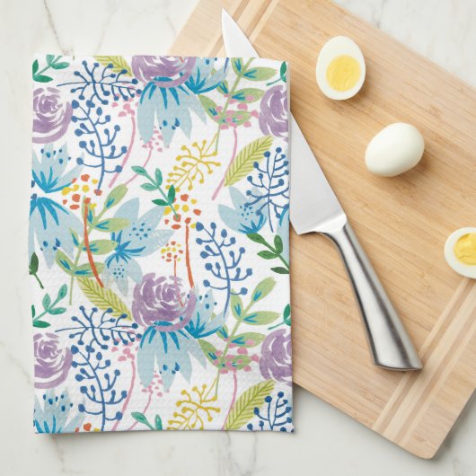 Torchon de thé violet rosé (Quart Plié)