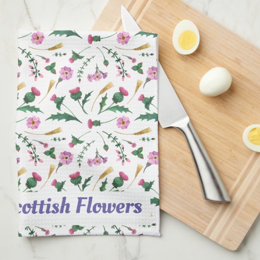 Torchon écossais à fleurs (Quart Plié)