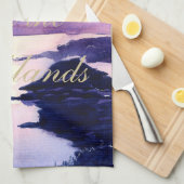 Torchon écossais pourpre Aquarelle (Quart Plié)