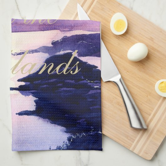 Torchon écossais pourpre Aquarelle (Quart Plié)