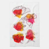 Torchon poissons rouges (Vertical)