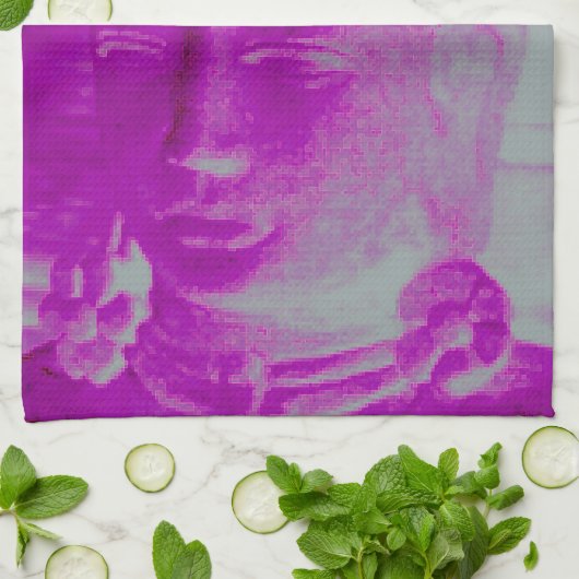 torchon pourpre bouddha (Plié)