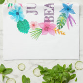 Torchon Tropical Theme pour Beach House Florida Ho (Plié)