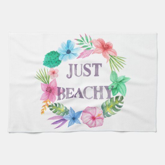 Torchon Tropical Theme pour Beach House Florida Ho (Horizontal)