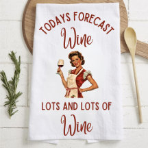 Torchon vintage, Drôle Serviettes de thé rétro, Dr