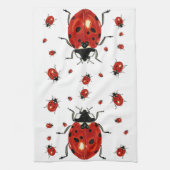 Torchon Waffle en Microfibre Lady Bug (Vertical)