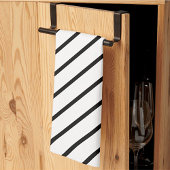 Torchons de cuisine à rayures diagonales