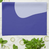 Torchons de cuisine avec design bleu frais et neut (Plié)