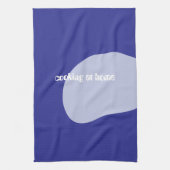 Torchons de cuisine avec design bleu frais et neut (Vertical)