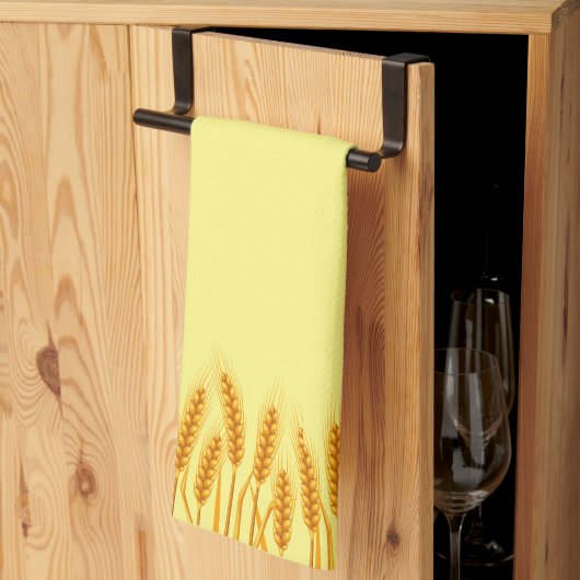 Torchons de cuisine en blé jaune (Pliage en tiers)