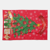 Torchons de cuisine en forme de sapin de Noël (Horizontal)