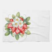 Torchons de cuisine fraise fleur fruit rouge (Horizontal)