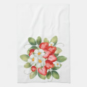 Torchons de cuisine fraise fleur fruit rouge (Vertical)