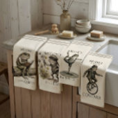 Torchons de cuisine grenouille fantaisiste sagesse