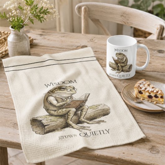 Torchons de cuisine grenouille fantaisiste sagesse