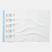 Torchons de cuisine oie de ferme bleue (Horizontal)