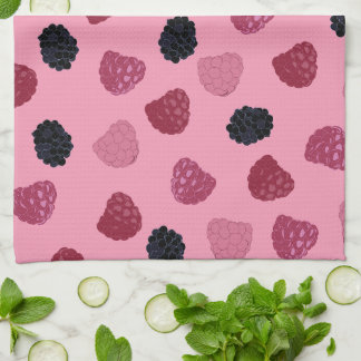 Torchons de cuisine Pop Art aux fruits roses
