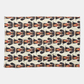 Torchons de cuisine pour chien de chasse assis (Horizontal)