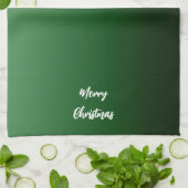 Torchons de cuisine vert Noël (Plié)
