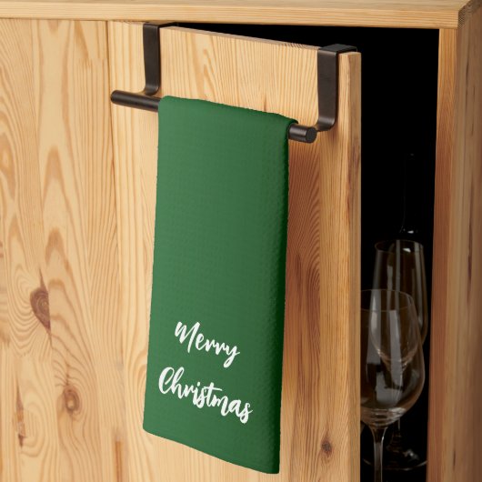 Torchons de cuisine vert Noël (Pliage en tiers)