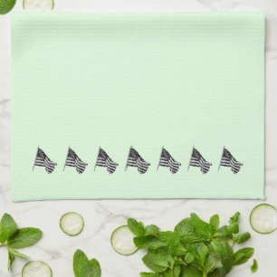Torchons de cuisine verts drapeau patriotique