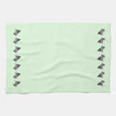 Torchons de cuisine verts drapeau patriotique (Horizontal)