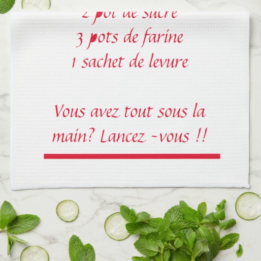 Torchons Recette Gâteau Yaourt (Plié)