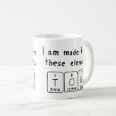 Tore la tasse de nom de table périodique (Devant droit)