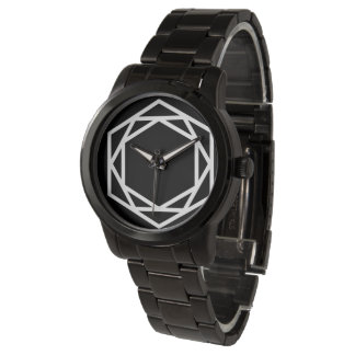 Toren (-) / Custom Oversized Zwarte Armband Horloge