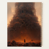 Toren gemaakt van Botten Dark Fantasy Art Planner (Achterkant)