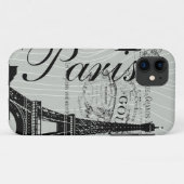  toren in Parijs en Eiffel Case-Mate iPhone Case (Achterkant (horizontaal))
