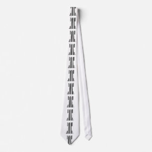 TOREN SCHAAKSTUK BAR CODE Spel Barcode Patroon Stropdas