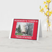 TOREN & STATION 2 VAN DE ROZEMARIJN KAART (Gele Bloem)