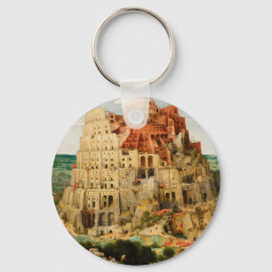 Toren van Babel door Pieter Bruegel de Oude Sleutelhanger