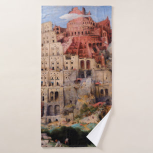 Toren van Babel, Pieter Bruegel de Oude, 1563 Badhanddoek