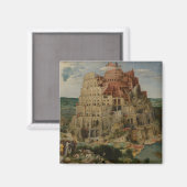 Toren van Babel van Pieter Bruegel de Oude Magneet (Voorkant / Achterkant)