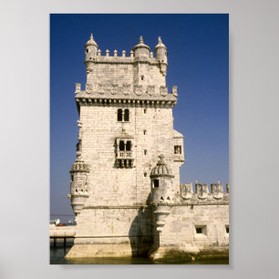Toren van Belem Fort, Lissabon Portugal Poster