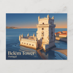 Toren van Belém Portugal Briefkaart