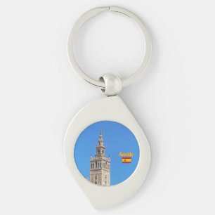 Toren van de kathedraal in Sevilla, Spanje, reizen Sleutelhanger