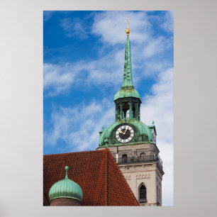 Toren van de Peterskirche Poster