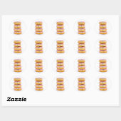 Toren van roze donut karakters sticker (Vel)