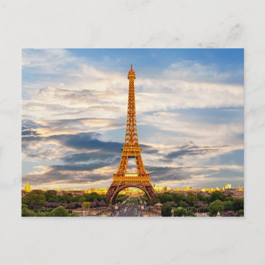 Toren voor Parijs/Eiffel Briefkaart (Voorkant)